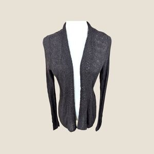 EILEEN FISHER Cardigan size‎ S/P brown Alpaca Wool Silk Blend